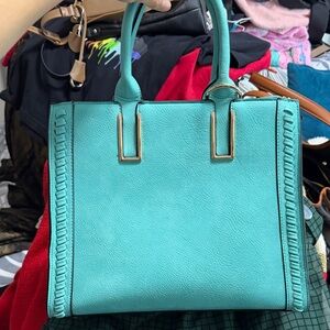 Elegant Turquoise Handbag